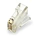 Maxmoral 100-Pack of Gold Plated Cat5e RJ45 Modular Connectors for Stranded Cat5e Cable