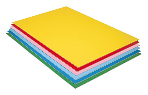 Pacon Foam Board, 6 Assorted Colors, 20" x 30", 12 Sheets
