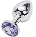samll and big stainless steel butt plug suppository gem stimulation butt plug COLOR RANDOM