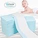 OBloved Disposable Underpads for Baby, 50 Pack(18×24 inch), Leak-Proof Breathable Incontinence Diaper Changing Pad, Heavy Absorbency, and Soft Cover for Bed (Blue)