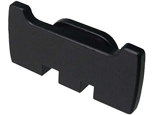 NDZ Performance for Glock Rear Ambi Speed Slide Racker Plate MOS Optics Black for Gen 1-5 Most Models Laser Engraved Image: Lacrosse Sticks Crossed