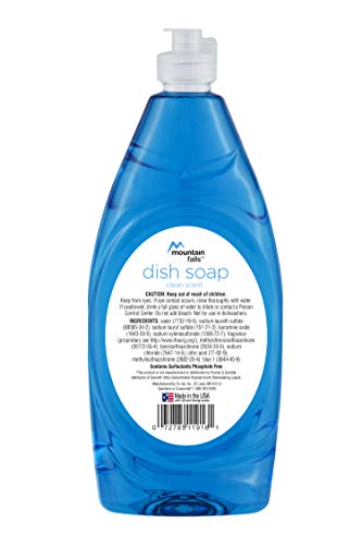 Mountain Falls Ultra Concentrated Dish Soap, Clean Scent, 24 Fluid Ounce (Pack of 6) - Thumbnail 2