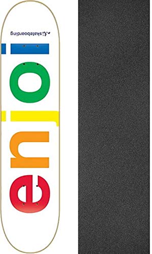 Spectrum White Skateboard Deck - 8" X 31.9" With Jessup Grip