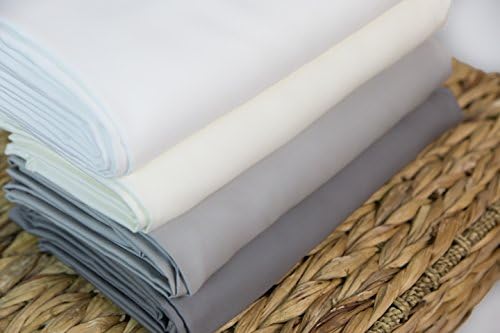 Ossam Linen Great Sale on Amazon King Size Sheets Luxury Soft 1200-TC Heavy Egyptian Cotton Sheet Set King Size (76x80) Fits 28-30 Inches Deep Pocket (Solid, Silver Grey)