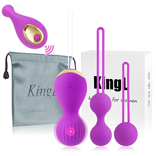 Kegel Exercise Weights - Kegel Balls Ben Wa Balls Pleasure Bullet for Women Beginners 2 in 1 & Advanced Vibration- Doctor Recommended Bladder Control & Pelvic Floor Exercises ...