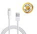 tbk Lightning to USB Cable 3.3 ft White Charger Cord for Apple iPhone 7, 6, 6s, 6 Plus, iPhone 5, 5c, 5s, iPad 4, iPad Air, iPad Mini, Retina, iPod 7