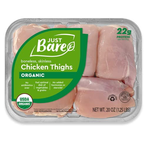 Just Bare® USDA Organic Fresh Chicken Thighs No Antibiotics Ever