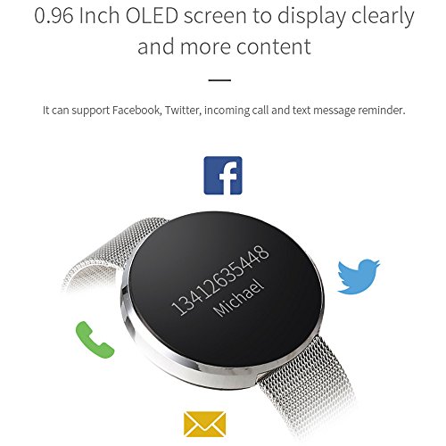 image for Choosebuy Bluetooth Smart Watch, Touch Screen Sports Smart Wristwatch 