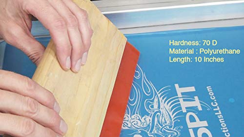 Zipcase 10-Inch 70D Round and Square Edge Squeegee for Fabric and Silk Screen Printing, Two Package - Thumbnail 3