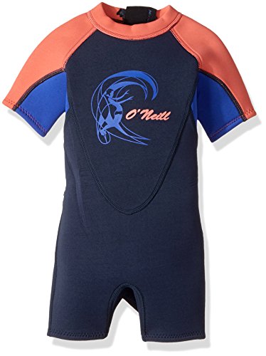 O'Neill Wetsuits Toddler 2 mm Spring Wetsuit, Slate/Blue/Coral, 1