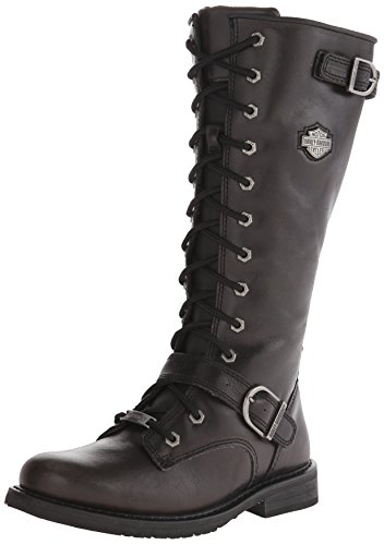 Harley-Davidson Women's Jill Motorcycle Boot, Black, 9 M US