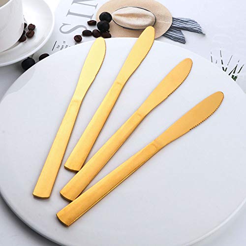 BUY&USE 8 inch Dinner Knives Table Dinner Knife for Restaurant Catering, Commercial Quality Silverware Flatware Set Pack of 12 - Thumbnail 3