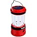 outlite [Solar Power] 240 Lumen Solar Rechargeable LED Camping Lantern Flashlight, Portable Water Resistant Outdoor Survival Lamp for Hiking Fishing Emergency Outages (Red)