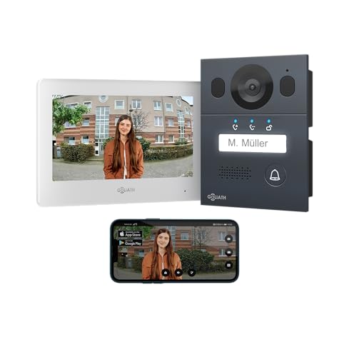 Goliath Video Door Phone [Monitor 7"] Automatic Door Phone with Camera – Video Door Phone with Camera – Video Intercom – Weather and Vandalism Resistant – Surface