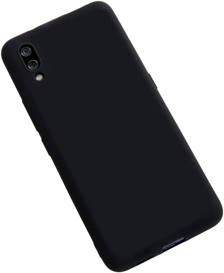 BINGRAN Vivo Nex S Case, Matte Candy Color Smooth Liquid Silicone Gel Rubber With Microfiber Cloth Lining Cushion Anti-scratch Shockproof Soft Cover Case for Vivo Nex S 6.59" Black