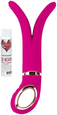 Silky Smooth, Hypoallergenic, Premium Medical Silicone G-Vibe 2. Rechargeable Massager - 6 Functions. Smart Toy for Both Women's &amp; Men's pleasure (Sweet Raspberry) &amp; NYC RED ROOM Lube