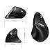 VicTsing 2.4G Wireless Vertical Mouse Ergonomic High Precision Optical Mouse, 1000/1600/2000/2400, 6 Buttons for PC, Desktop, Laptop, Mac (Black)