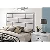 Roundhill-Furniture-Stout-Contemporary-Panel-Bedroom-Set-with-Queen-Bed-Dresser-Mirror-2-Night-Stands-White Roundhill Furniture Stout Contemporary Panel Bedroom Set with Queen Bed, Dresser, Mirror, 2 Night Stands, White