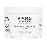 Visha Skin Care Sugar Shrink Body Scrub - Exfoliate Skin and Reduce the Appearance of Cellulite and Skin Dimples