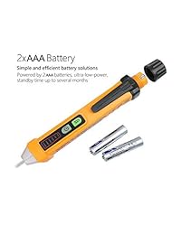 nameo Detector de voltaje Tester, 12 1000 V AC Voltaje sin contacto con función de linterna