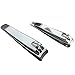 Nail Clippers Toenail Fingernail Cutter - Stainless Steel Professional Clipper Set Heavy Duty Trimmer 2Pcs Silver