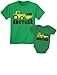 Tstars Big Brother & Little Bro Matching Tractor Outfits - Toddler T-Shirt & Baby Bodysuit - Sibling Gift for Boys Baby Green/Kids Green Baby Newborn/Kids 3T