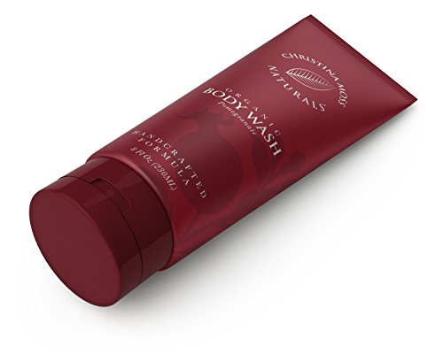 Body Wash - Body Soap - Made With Organic & Natural Ingredients - Body Cleanser For Women & Men - Soothing, Non Itch - Bath & Shower - No Harmful Chemicals - 8oz, Pomegranate - Christina Moss Naturals