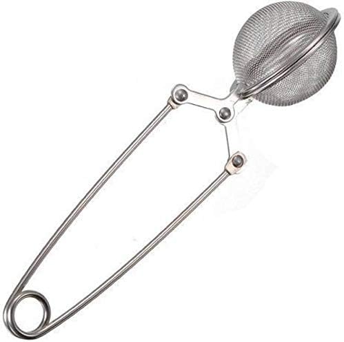 Trexee Stainless Steel Spoon Tea Leaves Herb Mesh Ball Infuser Filter Squeeze Strainer