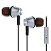 Teleson In-Earbuds Earphone Headphones with Mic Stereo Bass with 3.5mm headset MK801 (Gun metal)
