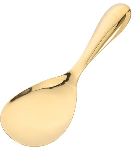 Clearance Items! SLMOTUAE Stainless Steel Rice Spoon Spoon Serving Spoon Can Be Vertical - View #6