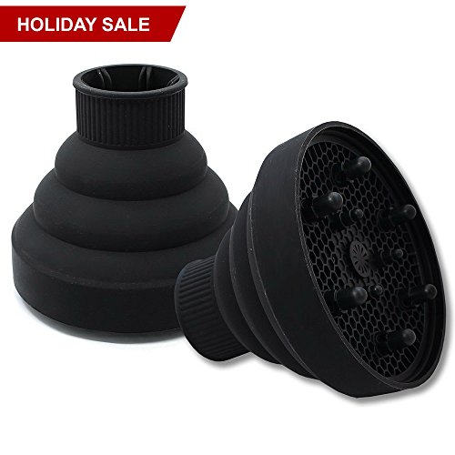 Stargoods Silicone Hair Dryer Diffuser, Black