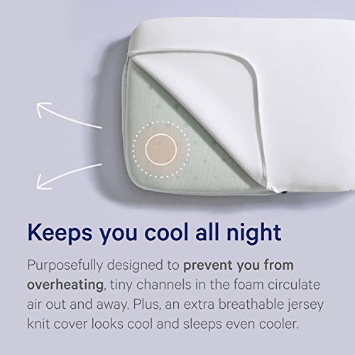 Casper Sleep Foam Pillow for Sleeping Pack of Two, King, White Pricepulse