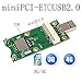 Mini PCI-E to USB2.0 Adapter Test 3G/4G WWAN Module Mini Pci-E Express Wireless to USB2.0 4Pin Adapter Card with SIM Card Slot Module