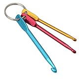 Yesido. 3pcs Portable Aluminum Handle Crochet Hooks Knitting Needles Weave Yarn Set, Multi-color Mixed Needles