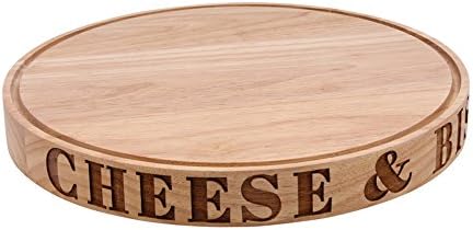 CGB Giftware Loft Cheese And Biscuits Carved Board (One Size) (Wood)
