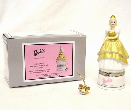 Celebration Barbie Porcelain Hinged Box