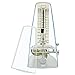 ZHANGSHENG T710 Mechanical Metronome for Loud Sound Piano Drum Violin Guitar Bass, Track Tempo and Beat (Transparent)
