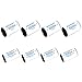 Miraclekoo 4pcs D Size and 4pcs C Size Battery Spacers for Sanyo Eneloop or Other AA Batteries,AA to C/D Size Battery Adapter