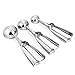Ice Cream Scoop, Danibos 3PCS Stainless Steel With Trigger Cookie Spoons Set