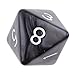 Jili Online 10pcs 8 Sided Dice D8 Polyhedral Dice for Dungeons and Dragons Roley playing Games Dice Gift Black