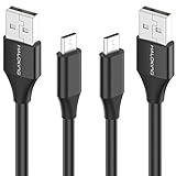 [2-Pack] Micro USB Cable 6ft, Haloking Fast Charging & Sync Cord for Android, Samsung, Amazon Kindle, LG, Nexus, PS4, Xbox - Black