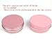 Sarira C Hot Pink 2oz Aluminum Tins Containers with Screw Top Round for Lip Balm,Cometic.Candles,Crafts,Cream Salves (Deep Pink or Light Pink is Random) 30 Pack
