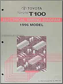 1996 Toyota T100 Truck Wiring Diagram Manual Original: Toyota: Amazon