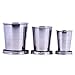 wuudi Stainless Steel Portable Collapsible Telescopic Travel Picnic Cup 3X