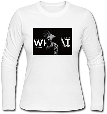 Clothing Women's Justin Bieber What Do You Mean Long Sleeve Tee X-Large White