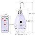 Korjo LED Solar Light Bulb Multi-functional with Remote Controller and Solar Panel Portable LED Solar Lamp Emergency Lantern Sportlight for Garden, Outdoor Hiking Camping Tent and Climbing