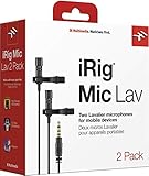 IK Multimedia iRig Mic Lav compact lavalier microphone for smartphones and tablets (two-pack)