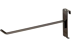 NAHANCO GWH10B 10" Black Gridwall Peg Hooks (Pack of 12)