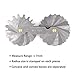 Radius Gauge Concave/convex Arc Gage R1-7mm 34pieces Blades Set Stainless Metal Metric Reading