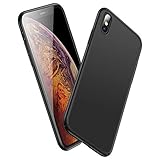 GEARART for Slim iPhone Xs Case,Ultra Thin Light [Hard PC] Protective Cover with Coated Matte Surface for iPhone Xs (Only) 5.8” Inch 2018 Release [Support Wireless Charging],Space Black
